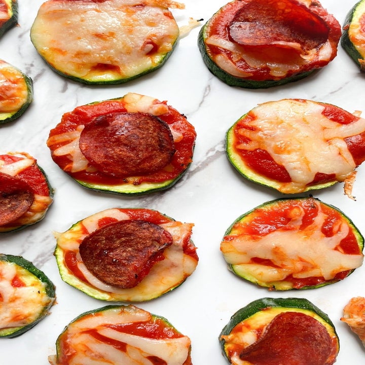 Zucchini pizza bites